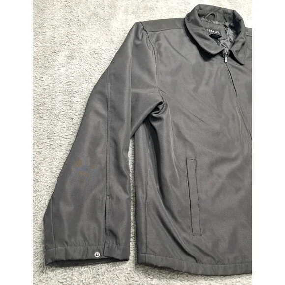 George XL 46/48 Jacket Men’s Dress Coat Pockets Office Business Polyester Zip - Picture 4 of 10